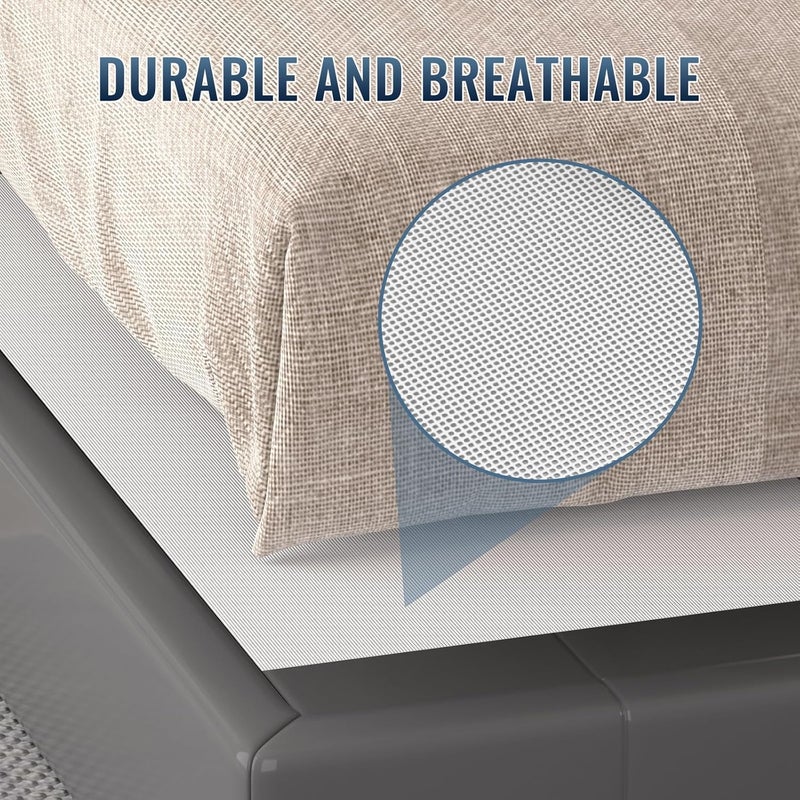 Comfypad - Silicone Mattress Slide Stopper King, 72 x 72 in, Rug Gripper, Non-Slip Grip Pad, Keep Mattress from Sliding for Bed, Sofa, Couch, Chair Cushion - Image 2